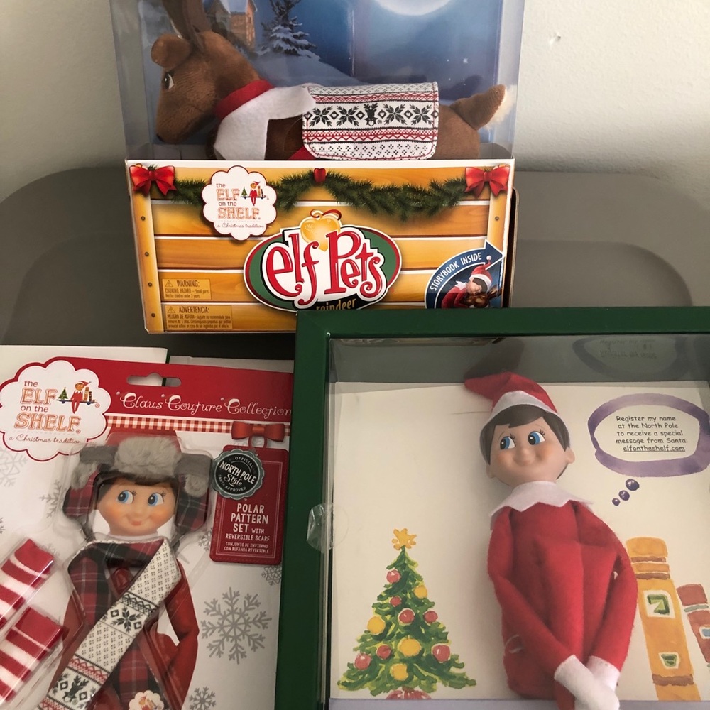 elf on a shelf huge lot holiday gift bundle set